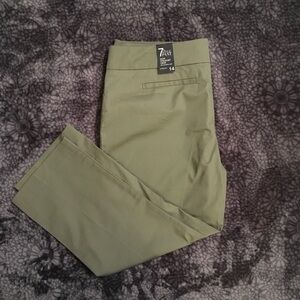 NWT New York & Company Green Crop Pants